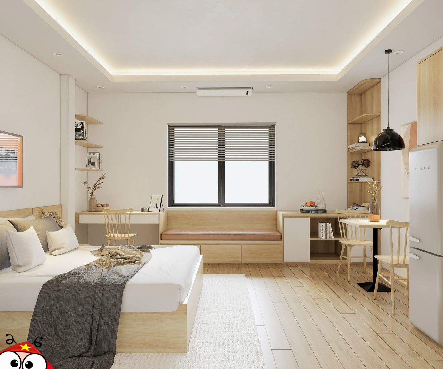 Apartment for Rent in the Central Dong Da District, Hanoi